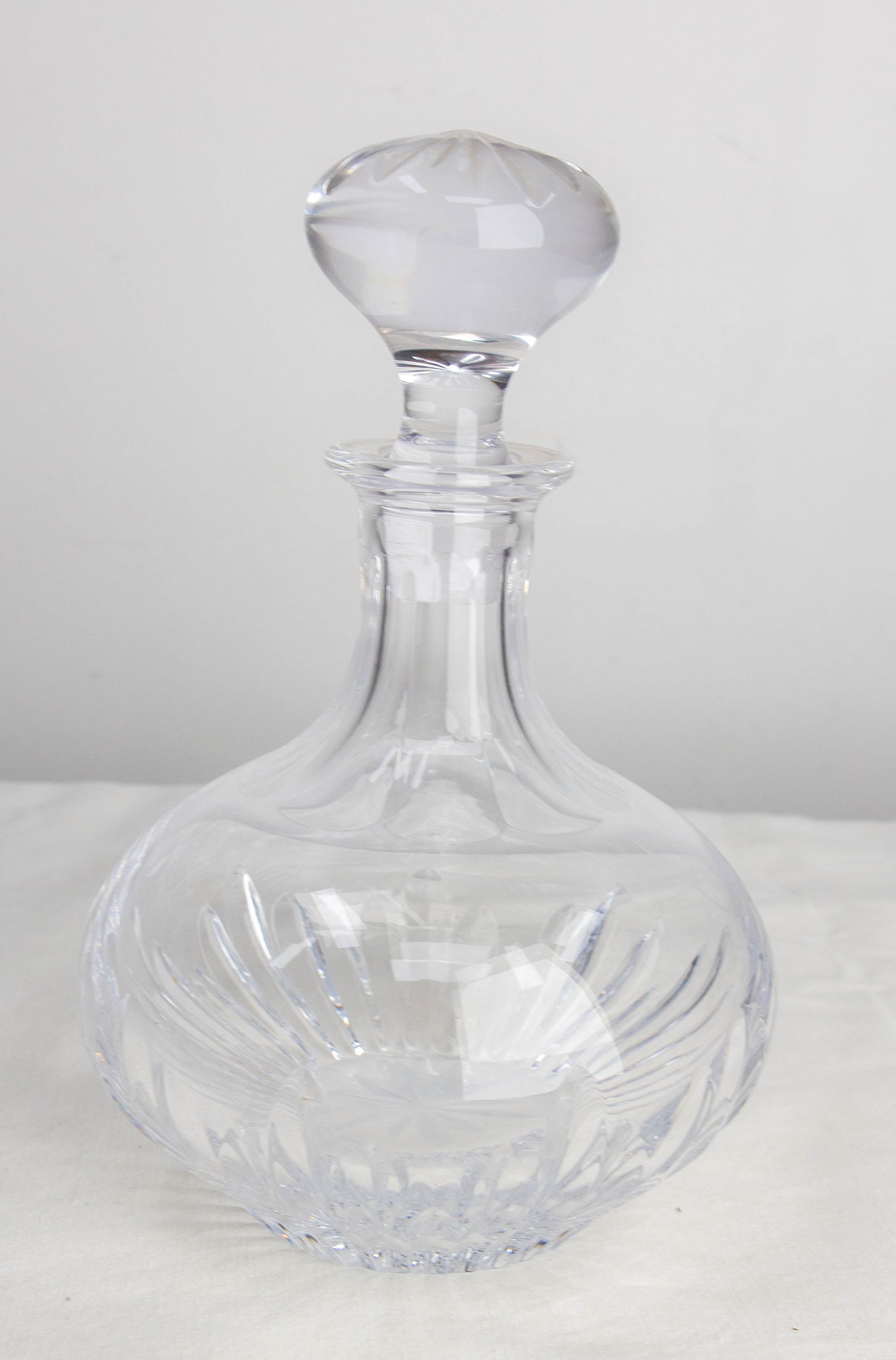 French Crystal Carafe Midcentury For Sale