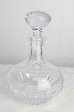 French Crystal Carafe Midcentury