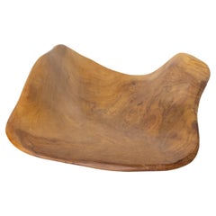 Scultura francese in Wood Wood con oca volante e oggetto reversibile Vide-Poche, 1970 ca.
