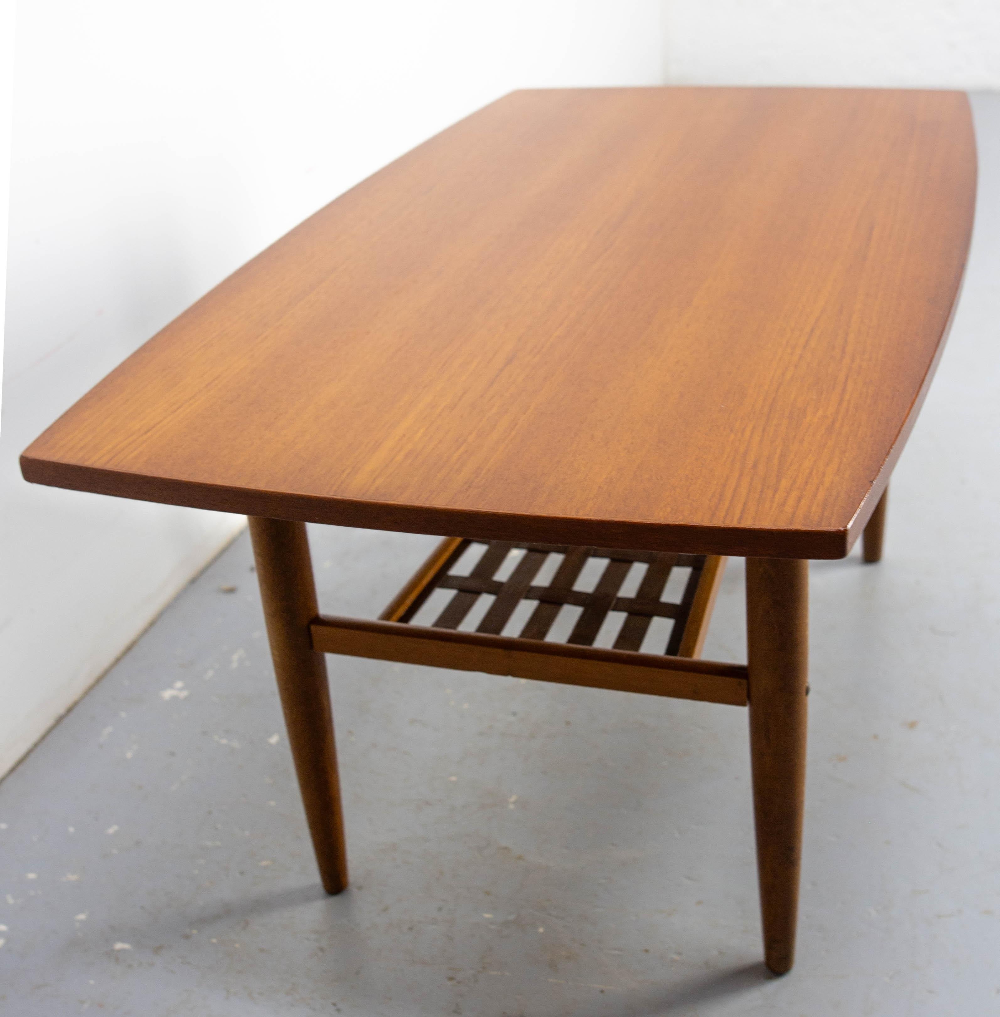 French Sweden Teak Coffee Table by Albert Larsson for Alberts Tibro, 1963 For Sale