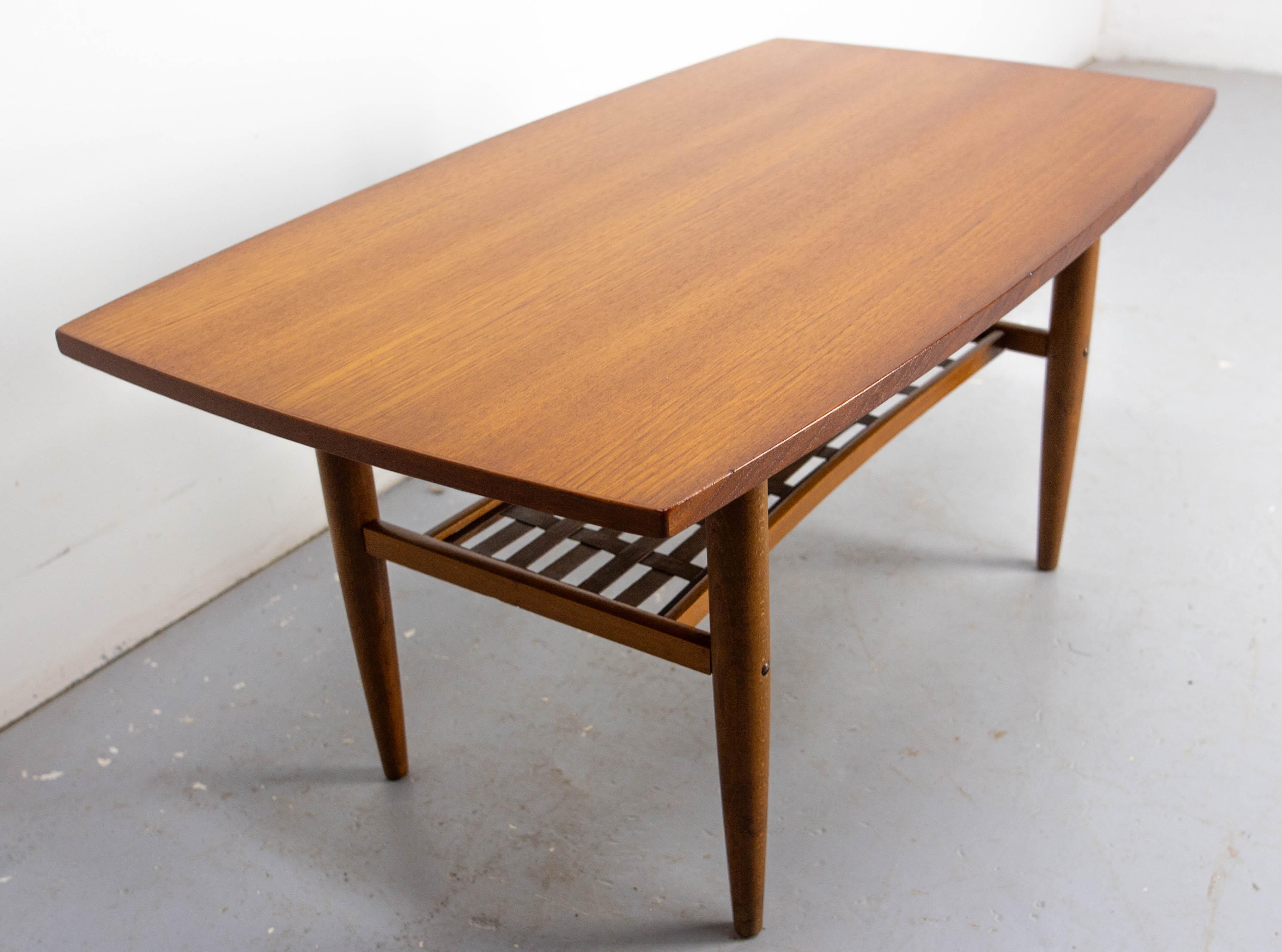 Mid-Century Modern Sweden Teak Coffee Table by Albert Larsson for Alberts Tibro, 1963 For Sale