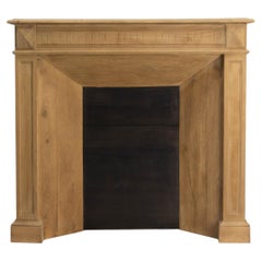 Grande mensola per camino francese in rovere modellato, 1890 circa