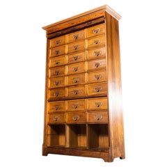 1940's Stolzenberg Tambour Front Cabinet, Twenty Four Klappets