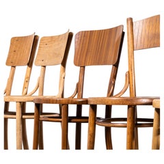 1940's Bentwood Debrecen Panel Back Dining Chairs - Mixed-Set of Four