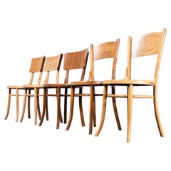 1940's Bentwood Debrecen Panel Back Dining Chairs - Mixed - Set of Six