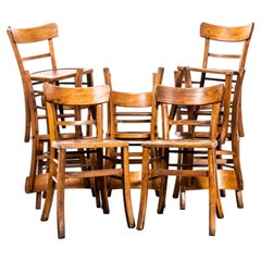 1950’s French Single Bar Back Farmhouse Dining Chairs