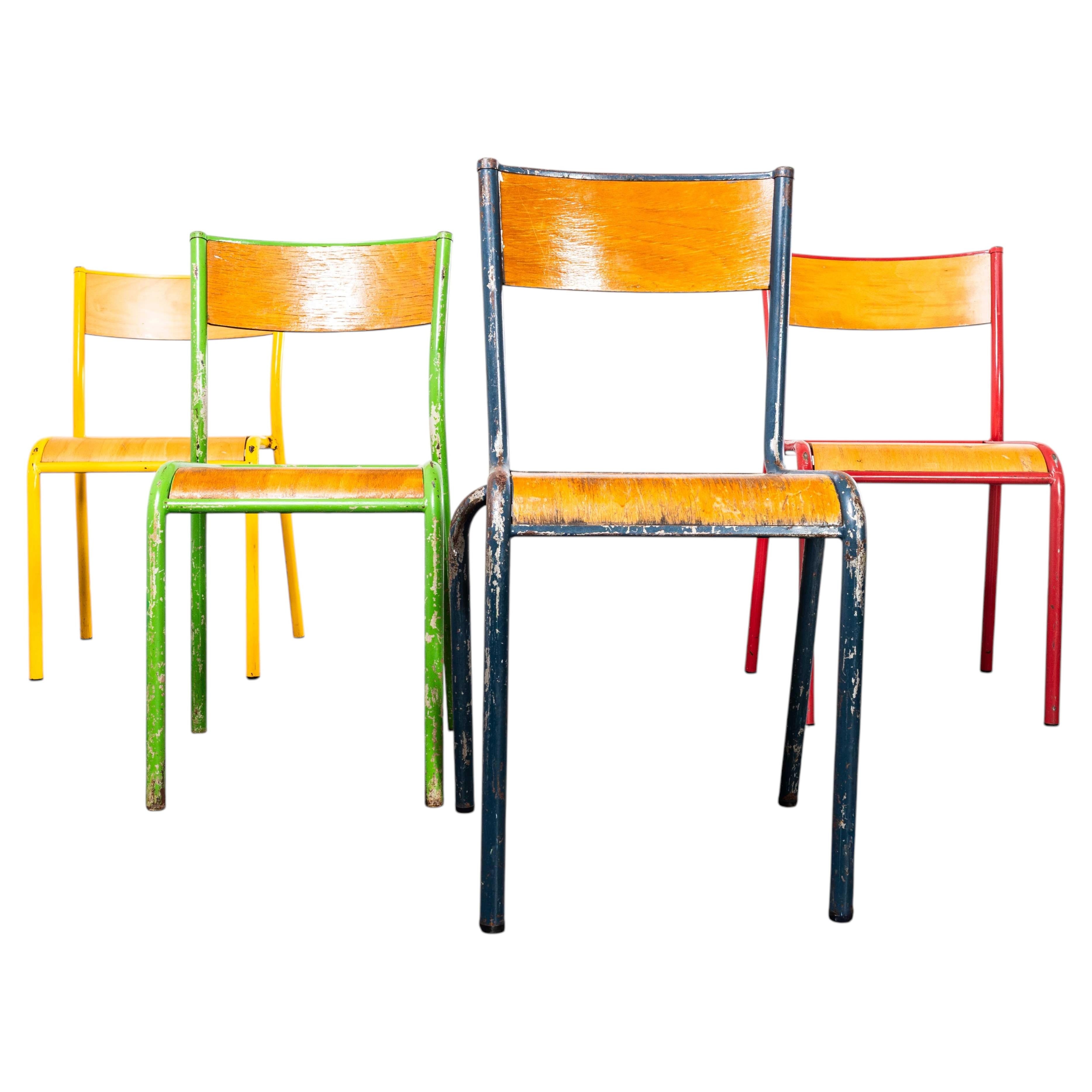 1950's Classic Stacking Dining Chairs - Set Of Four