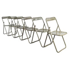 1970's New Old Stock Original French Army Surplus Folding Chairs-set of 6