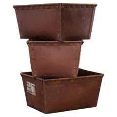 1950's Original French Suroy Small Storage Tote