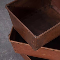 1950's Original French Suroy Small Storage Tote