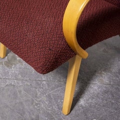 Paire d'fauteuils rouges d'origine des années 1960, fabriqués par Up Zavody
