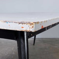 Mesa de comedor original francesa de los años 60 T55 Tolix rectangular de 2 metros (932.7)