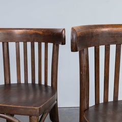 1950's Bentwood Debrecen Walnut Dining Chairs - Set Of Ten