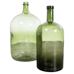 Vintage French Glass Demijohns - Pair (957.18)