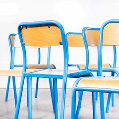 1960s French Mullca Stacking Children's Chairs, Set of Nine