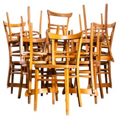 1950's Honey Café Ton Bentwood Dining Chairs