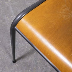 1950's French Mullca Grey Tapered Leg School Dining Chairs, Various Qty Availab