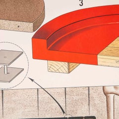 Czech Technical Industrial Drawing, Foundry Mould Engineering Poster, 3
