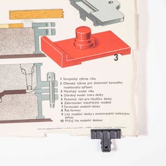 Czech Technical Industrial Drawing, Foundry Mould Engineering Poster, 33