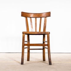 Chaises de salle à manger de style fermier à devant plat des années 1950 – Lot de quatre