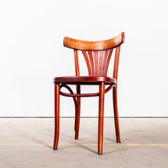 1970’s Honey Red Fan Back Dining Chairs
