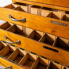 1950's Tall Multidrawer Engineers Cabinet - Fifteen Drawer