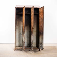 Casiers métalliques à trois portes d'origine des années 1920 - Schwartz Hautmont