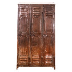 Casiers métalliques à trois portes d'origine des années 1920 - Schwartz Hautmont