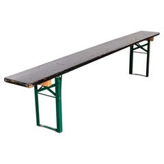 1950’s Ex Army French Black Folding Bench