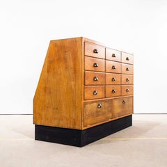 1950's Compact Twelve Drawer Haberdashery Cabinet - Twelve Drawer