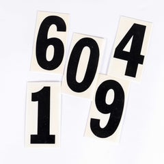 Numeri e lettere vintage in stile americano degli anni ’60 per insegne da stazione di servizio – Set grande
