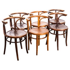 1950's Refined Arch Bentwood Arm Dining Chairs – Set Of Six