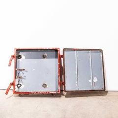 Vintage Metal Fire Hose Cabinet