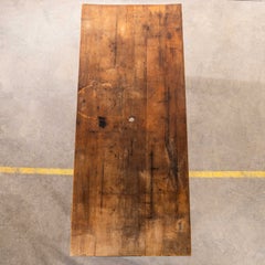 1940's Solid Pitch Pine Brewers Scrubbed Top Dining Table
