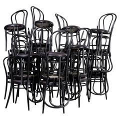 1970's Bentwood Hoopback Upholstered Dining Chairs