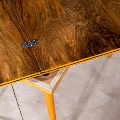 Mesa de comedor rectangular extensible checa de los años 50
