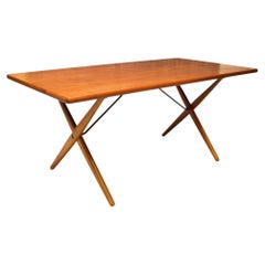 1960s Danish AT303 Dining Table in Teak & Oak by Hans Wegner
