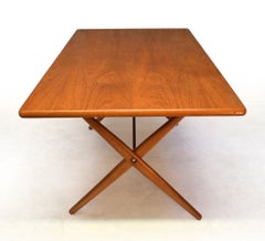 1960s Danish AT303 Dining Table in Teak & Oak by Hans Wegner