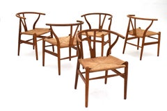 Early Production CH24 Wishbone Chairs By Hans Wegner For Carl Hansen & Son