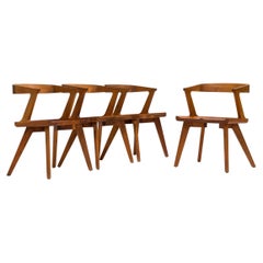 Matthew Hilton for De la Espada Colombo Walnut Dining Armchairs, Set of 4