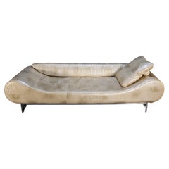 Fendi Casa White Leather Eros Sofa