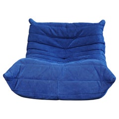 Ligne Roset Blue Togo Armchair by Michel Ducaroy