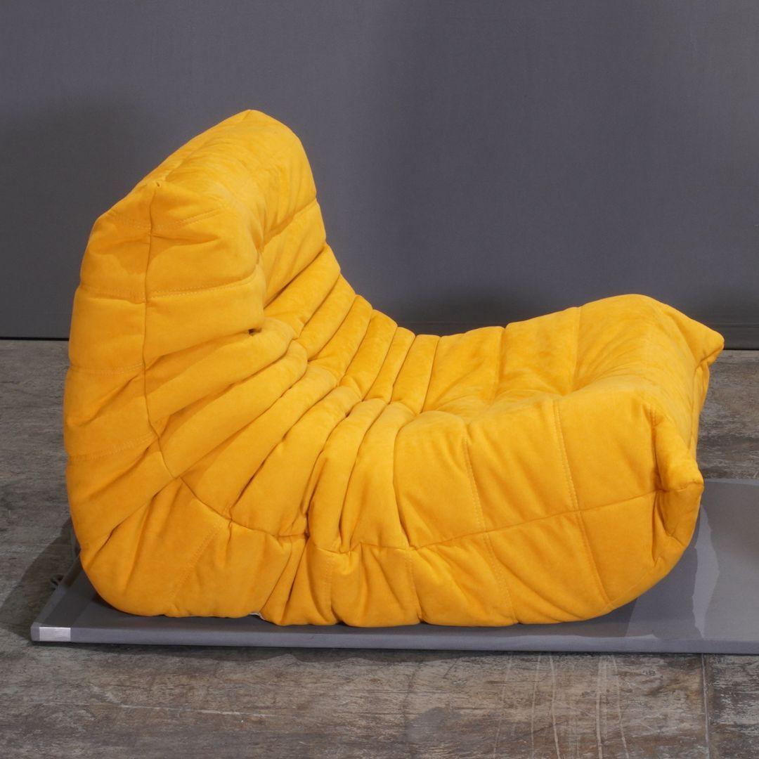 French Ligne Roset Yellow Togo Armchair ONLY by Michel Ducaroy