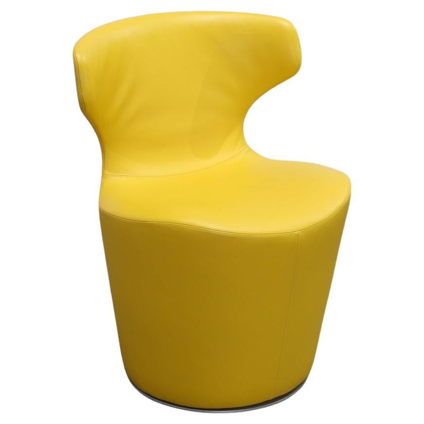 B&B Italia Sedie Papilio gialle di Naoto Fukasawa, Set di sei sedie