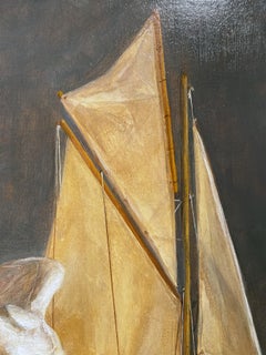 Nike, Sailboat, Helmet Shell & Nautilus, - Still life, 2026 Oil on Panel