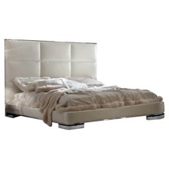 'Giorgio Collection' Cabecero de Cuero de Cama King Tapizada Contemporánea Italiana