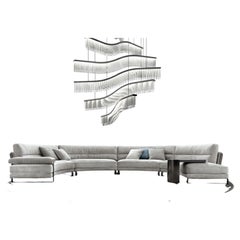Sofá modular «Mirage» de Giorgio Collection, de terciopelo italiano y con diseño curvo