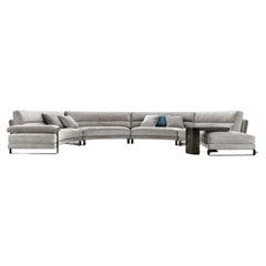 Sofá modular «Mirage» de Giorgio Collection, de terciopelo italiano y con diseño curvo