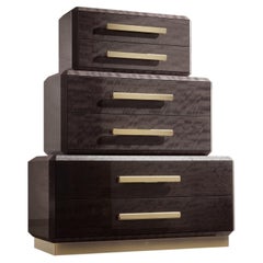Giorgio Collection Cassapanca Infinity Mogano Makore Alta Lucentezza