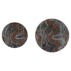 Giorgio Collection Trésor Small Round Carpet, Hand-Crafted in Italy